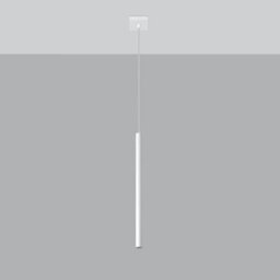 Sollux Lighting Pastelo Steel White 1 Light Classic Pendant Ceiling Light - thumbnail 1
