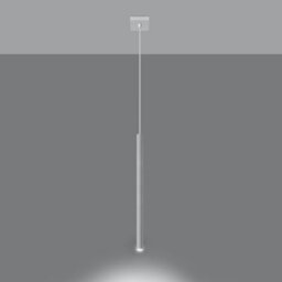 Sollux Lighting Pastelo Steel White 1 Light Classic Pendant Ceiling Light - thumbnail 2