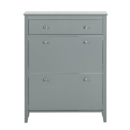 Sobuy Fsr89-Hg, Shoe Cabinet Shoe Rack Shoe Storage Cupboard Organizer Unit, Grey,w80Xd25Xh108