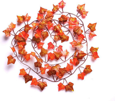 Best Artificial 7Ft - 210Cm Two Tone Autumn English Ivy Halloween Garland String Strand Twine Decoration - Il15 - image 1