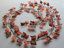 Best Artificial 7Ft - 210Cm Two Tone Autumn English Ivy Halloween Garland String Strand Twine Decoration - Il15 - thumbnail 7