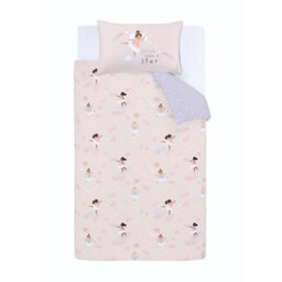 Catherine Lansfield Bedding Dancing Fairies Reversible Junior Duvet Cover Set With Pillowcases Pink - thumbnail 6