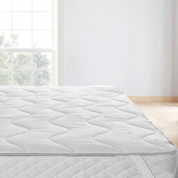Homes & Linen Self Heating Thermal Mattress Topper Warm Cosy Mattress Pad Topper Featuring Heat Reflecting Foil And Thermal Lining To Retain He - thumbnail 2