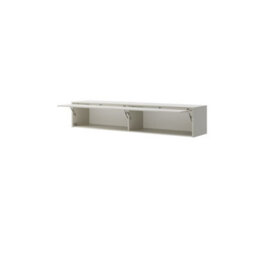 Arte Overbed Storage Unit In Cashmere - 211Cm Lift-Up Top Cabinet With Soft Close - thumbnail 2