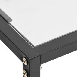 Berkfield Console Table Transparent 200X35X75.5Cm Tempered Glass - thumbnail 5
