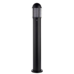 Luminosa Lighting Luminosa Louvre Photocell Outdoor Tall Bollard Light Matt Black Paint Ip44 - thumbnail 2