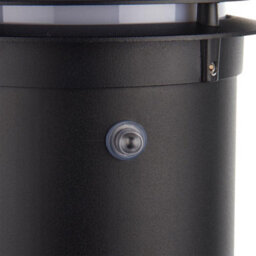 Luminosa Lighting Luminosa Louvre Photocell Outdoor Tall Bollard Light Matt Black Paint Ip44 - thumbnail 5