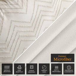 Lazzaro Tufted Double Duvet Set Ultrasoft Durable Duvet Cover Double For All Seasons With Zipper Closure - thumbnail 7