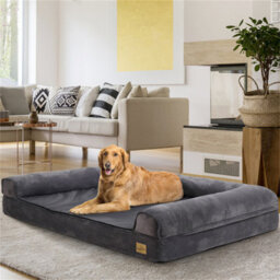 Bingopaw 2Xl Orthopedic Memory Foam Dog Bed Waterproof Pet Sofa Couch Removable Cover 135 X 100 X 12Cm