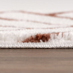 The Rugs Loft Terra And Ivory Herringbone Living Room Area Rug And Runners Soft Pile - thumbnail 7