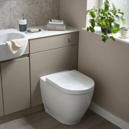 GoodHome Koros Gloss & Matt White & Anthracite Ceramic Soap Dish - thumbnail 6