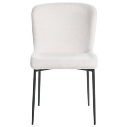 Beliani Set Of 2 Dining Chairs Ada Fabric Off-White - thumbnail 5