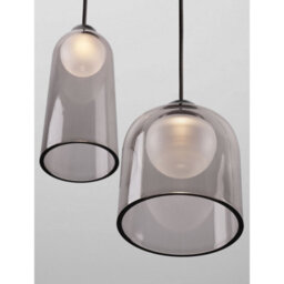 Luminosa Lighting Luminosa Dione Cluster Pendant Ceiling Light Sandy Black, Smokey Led 15W 600Lm 3000K - thumbnail 5