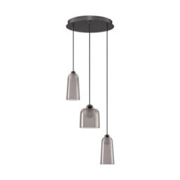 Luminosa Lighting Luminosa Dione Cluster Pendant Ceiling Light Sandy Black, Smokey Led 15W 600Lm 3000K - thumbnail 1