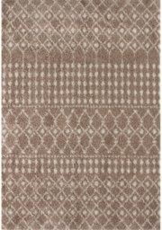 The Rugs Soft Moroccan Diamond Shaggy Rugs And Runners High Pile Beige And Ivory Living Room Kitchen Hallway 1020