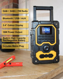 Ueme 16W Rugged Dab, Dab+, Fm Cordless Site Radio,  Bluetooth, Aux, Rechargeable - thumbnail 3