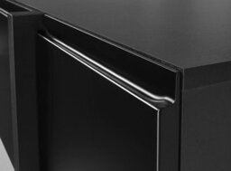 Impact Furniture Tv Cabinet Low Sideboard Black Unit 160Cm Media Stand Handleless Modern Lowboard For Up To 65 Inch Tv Kiznie - thumbnail 8