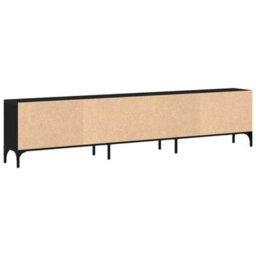 Walplus Tv Cabinet Black Oak 200 X 25 X 44 Cm Engineered Wood - thumbnail 8