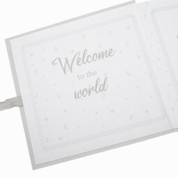 Happy Homewares Baby Keepsake Photo Album With Silver Plated Rattle Pram And Booties - thumbnail 4