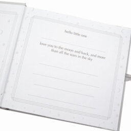 Happy Homewares Baby Keepsake Photo Album With Silver Plated Rattle Pram And Booties - thumbnail 5