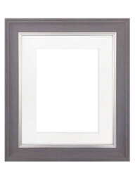 Frames By Post Scandi Slate Grey Frame With White Mount For Image Size A3 - thumbnail 1
