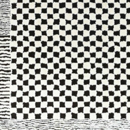 Livabliss Freud-Modern Ivory Black High Pile Checkered Living Dining Bedroom Rug 200 X 275 Cm Easy Care, Non Shedding - thumbnail 7