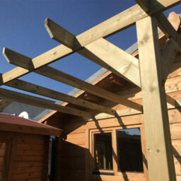 "NLC(DRIFFIELD)LIMITED Nlc Wooden Lean-To Pergola 3M X 2.8M (9'10"" X 9'2"") With Tanalised Timber" - thumbnail 6