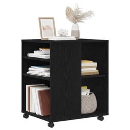 Walplus Storage Cabinet Black Oak 60 X 53 X 72.5 Cm Engineered Wood - thumbnail 3