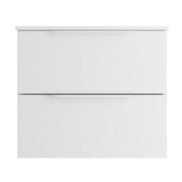 Affine 600mm Countertop Bathroom Vanity Unit Wall Hung Furniture Soft Close White - thumbnail 4