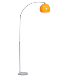 Living And Home Orange 60W Modern Arched Height Adjustable Floor Lamp Floor Light With Marble Base 180 To 210Cm - thumbnail 4