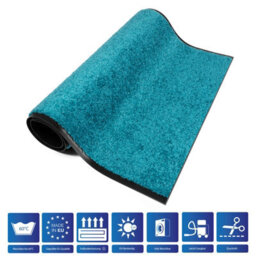 Floordirekt Use&wash Velour Dirt Trapper Entrance Mat Absorbent Non Slip Back Home Business Hallway Turquoise 135 X 200 Cm - thumbnail 5