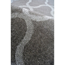 Melrose Grey Trellis Patterned Indoor Medium Area Rug 8mm Pile Height  120/170Cm - thumbnail 2