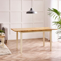 Furniturebox Salcombe Extending Rectangular Wooden Table With 4 Whitby Chairs & 1 Large Bench - thumbnail 7