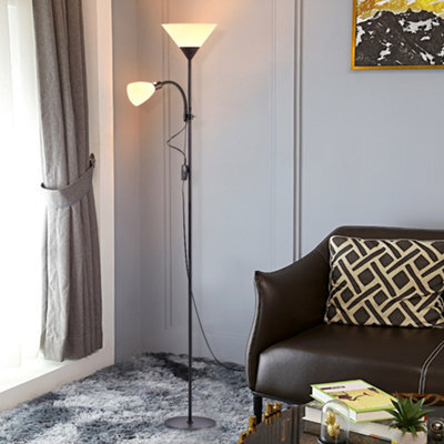 Darphe 175Cm Modern Black Double Head Floor Lamp,suitable For Living Room And Bedroom - image 1