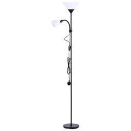 Darphe 175Cm Modern Black Double Head Floor Lamp,suitable For Living Room And Bedroom - thumbnail 4