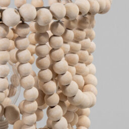Litecraft Pilli Natural Beaded 1 Light Table Lamp - thumbnail 5