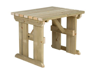 Arbor Garden Solutions Hollies Wooden Garden Table, Outdoor Pinic Dining Desk(6Ft, Natural Finish) - image 1