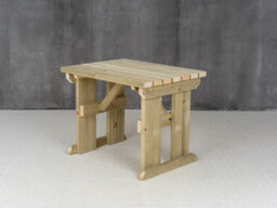 Arbor Garden Solutions Hollies Wooden Garden Table, Outdoor Pinic Dining Desk(6Ft, Natural Finish) - thumbnail 4