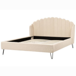 Beliani Bed Boucle Ambillou 180 X 200 Cm (Eu Super King) Beige - thumbnail 6