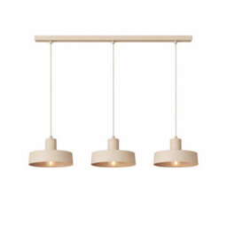 Luminosa Lighting Luminosa Velyo Bar Pendant Ceiling Light Beige 3X E27 - thumbnail 2