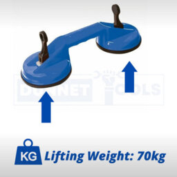 Double Suction Lifter Pad For Glass Window Mirror Metal Dent Puller 70 Kg - thumbnail 2