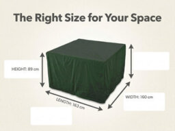 Waterproof Green Garden Furniture Cover L163 X W160 X H89Cm, Outdoor Patio Furniture Protector - thumbnail 4