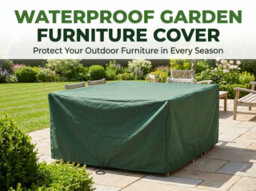 Waterproof Green Garden Furniture Cover L163 X W160 X H89Cm, Outdoor Patio Furniture Protector - thumbnail 1