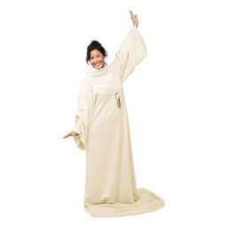 Snug Rug Cosy Sleeved Fleece Blanket With Sleeves And A Handy Pouch Pocket - Cream Gh-Sca4 - thumbnail 8