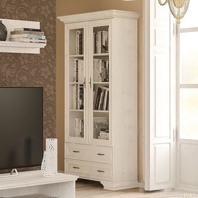 Heze Furniture Irys 2 Door Display Cabinet - Anderson Pine - image 1