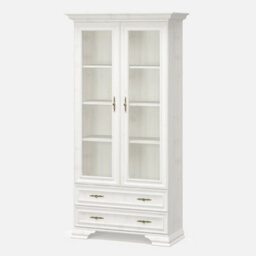 Heze Furniture Irys 2 Door Display Cabinet - Anderson Pine - thumbnail 2