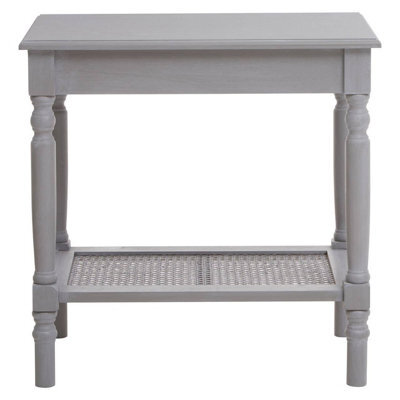 Orsina Slate Grey Side Table, Night Stand End Table With Bottom Shelf, Bedside Night Table For Home - image 1