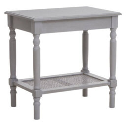 Orsina Slate Grey Side Table, Night Stand End Table With Bottom Shelf, Bedside Night Table For Home - thumbnail 2
