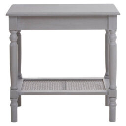 Orsina Slate Grey Side Table, Night Stand End Table With Bottom Shelf, Bedside Night Table For Home - thumbnail 1