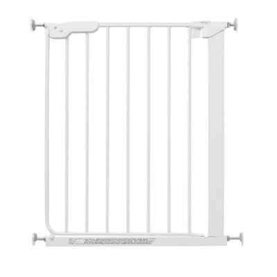 Safetots Super Narrow Baby Gate, 60.5Cm - 66.5Cm, White, Child Safety Barrier, Pressure Fit Stair Gate - image 1